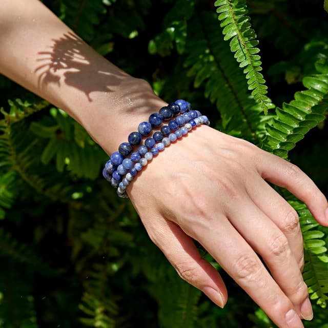 Detalle 2 de Bivei Kristall Armband 8mm Perlen Natürlicher Stein