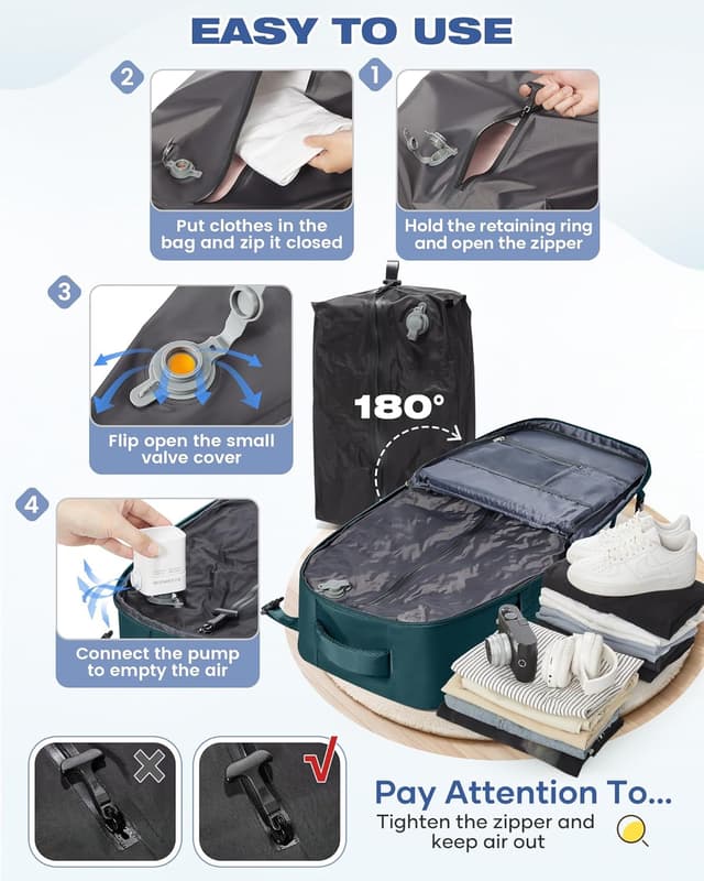 Detalle 2 de SZLX Vakuum Rucksack 40x30x20 für Handgepäck