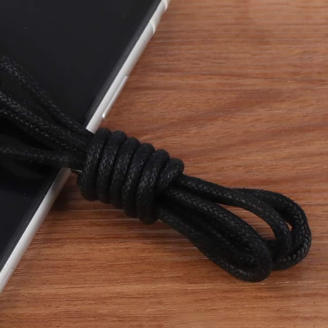 Detalle de RJ-Sport 2 Paar dünne Oxford-Schnürsenkel, gewachst, rund (2,5 mm) – 60 bis 140 cm