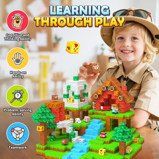 Detalle 2 de Coodoo Magnetische Bausteine STEM 3+