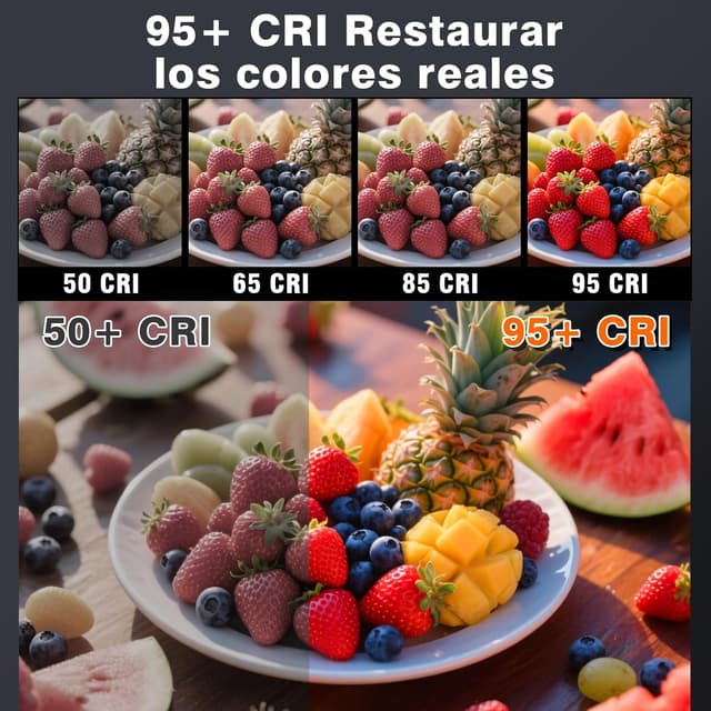 Detalle 2 de BNEHHOV M160 90 LED CRI 95+ 1800 mAh