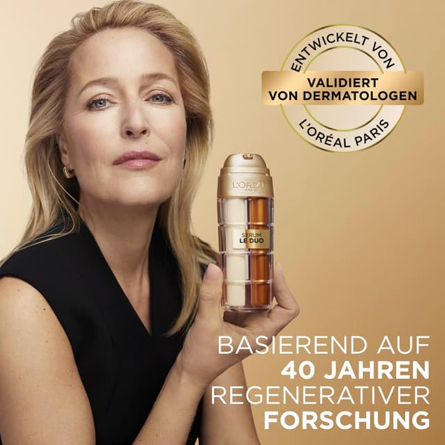 Detalle de L'Oréal Paris Age Perfect Anti-Aging Routine Duo mit Serum Le Duo & Zell-Renaissance Tagespflege (Geschenkset, 30 ml + 50 ml)