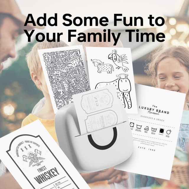 Detalle 2 de cabaro Mini Drucker 3 Rollen Bluetooth