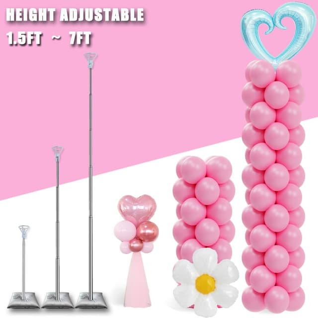 Thumbnail 2 de DECOJOY Balloon Column Stand Set of 2