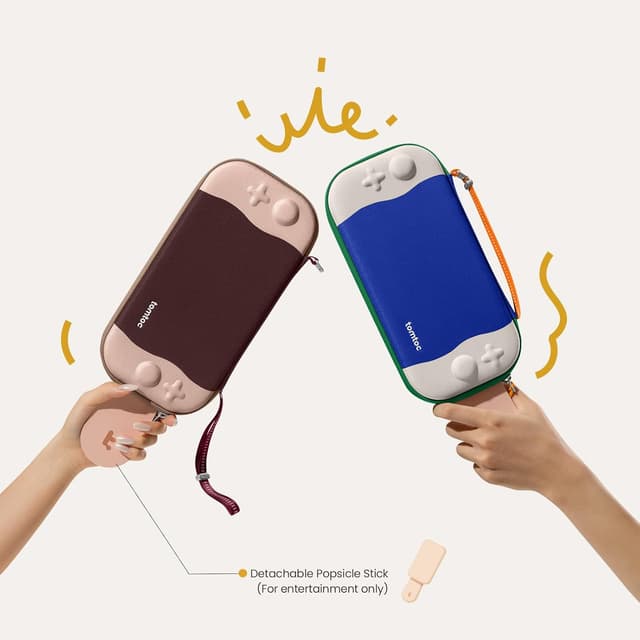 Detalle de tomtoc Slim Carrying Case for Nintendo Switch 2 (Model 2025) with 12 Game Card Slots