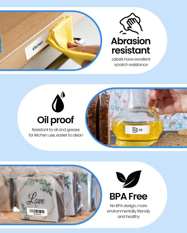 Thumbnail 4 de Odolpin 3-Rolls for Nelko P21 Label Maker