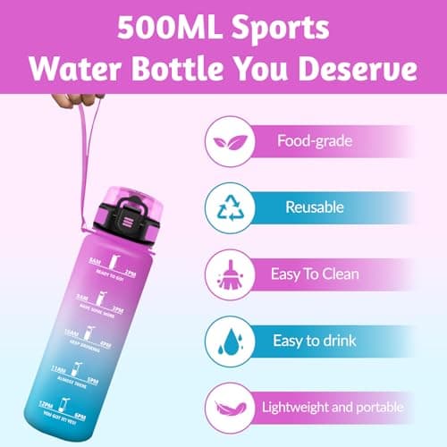 Thumbnail 5 de HoneyHolly Botella agua 1 L con marcador de tiempo 🚰