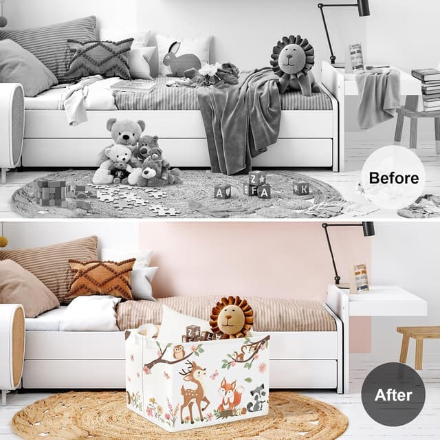 Detalle de Kinder Wäschekorb Fuchs 40x30x30 cm