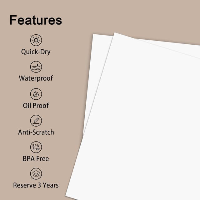 Detalle de 100 Fogli Carta Termica A4 210×297 mm per Stampante Termica Portatile (compatibile MT800/M08F) – per scuola e lavoro