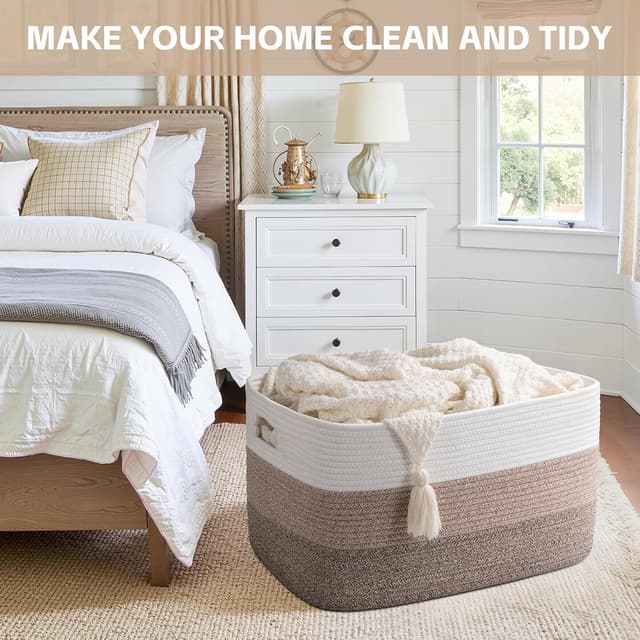 Detalle 2 de OIAHOMY 22x17x12 Blanket Basket