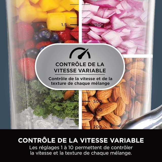 Detalle de Ninja Ninja Detect Power Blender Processor Pro 3-en-1 TB401EUSTGD (1200 W) – mixeur pierre dorée