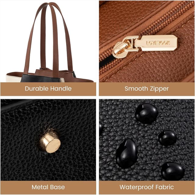 Detalle de LOVEVOOK sac à main/cabas pour ordinateur portable 15,6" avec housse intégrée