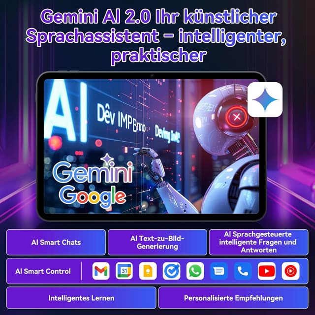 Thumbnail 4 de TABWEE T60 Pro Tablet 13,4 Zoll (Android 15) mit 120Hz-Display, 24GB RAM/256GB Speicher, 5G/WLAN, inkl. Tastatur & Stift