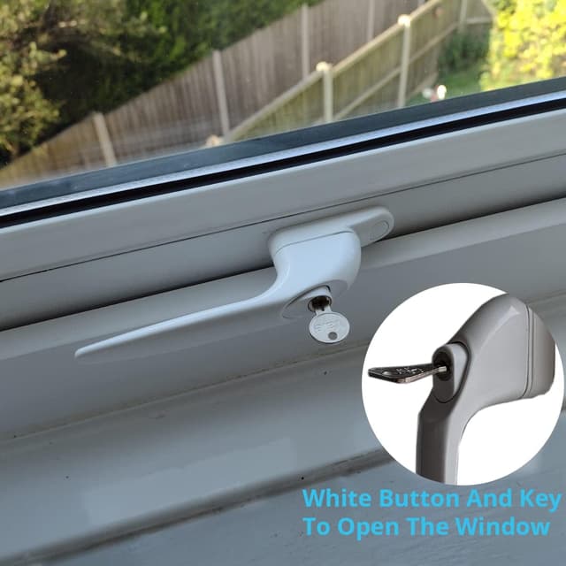 Thumbnail 1 de WODSTA Upvc Window Handle 2pc Lockable Espag 43mm ⌛