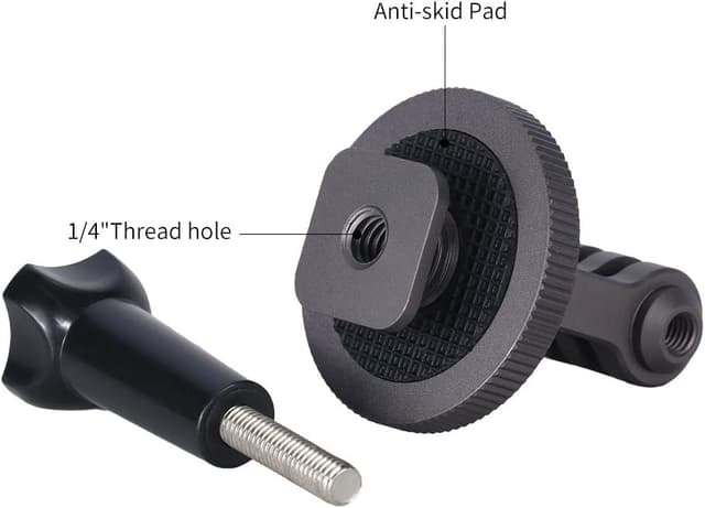 Detalle 1 de NICEYRIG tripod mount adapter (1/4 thread & cold shoe) for action cameras