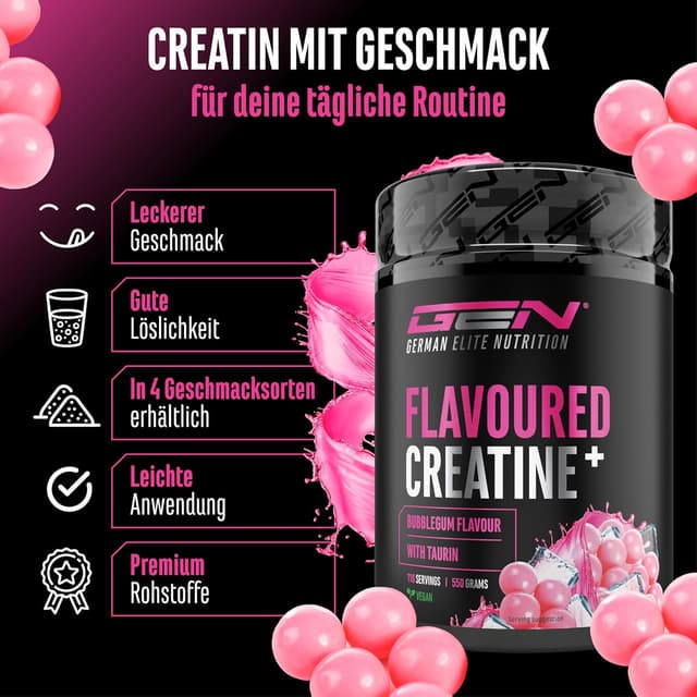 Thumbnail 2 de Flavoured Creatine Pulver 550 g – Monohydrat mit L-Taurin