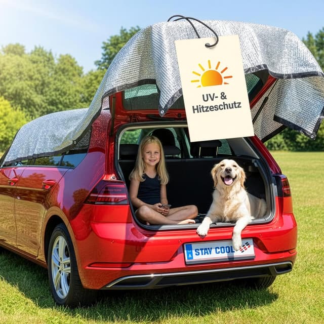 Thumbnail 1 de WALSER Stay Cool 31096 — filet d’ombrage pour voiture 4 x 6 m