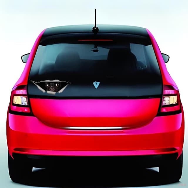 Thumbnail 3 de Autoaufkleber Mops 18 cm Pug Sticker