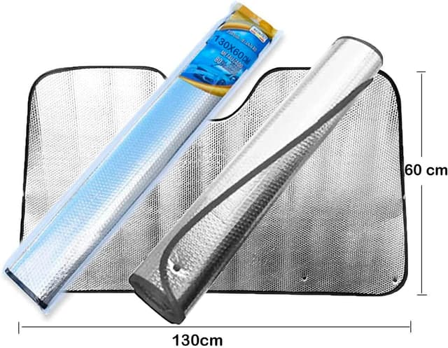 Thumbnail 3 de Parasol coche delantero 130x60 cm para parabrisas