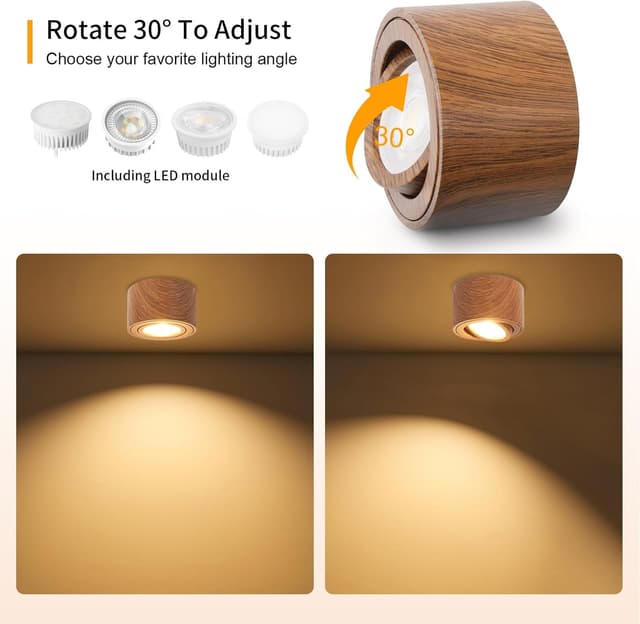 Detalle 1 de GeyouLux LED Aufbauspot 80 x 50 mm dimmbar