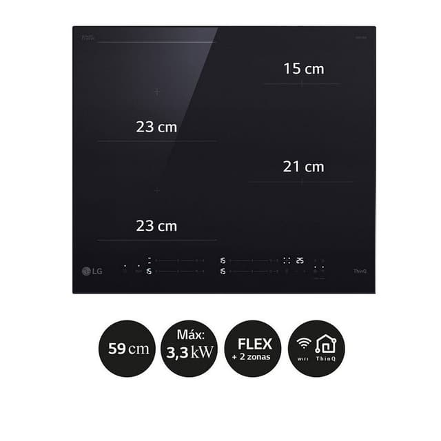 Thumbnail 2 de LG CBIZ2435B Placa de inducción 4 zonas