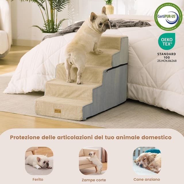 Detalle 2 de Gardner Pet Scala per cani piccola 5 gradini