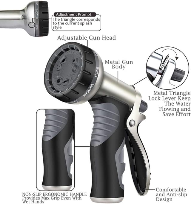 Thumbnail 1 de Upgraded Hose Pipe Spray Gun 9-pattern