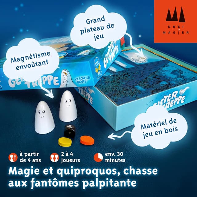 Detalle de Schmidt Spiele 88930 Escalier hanté (Jeux de Société) — DREI Magier