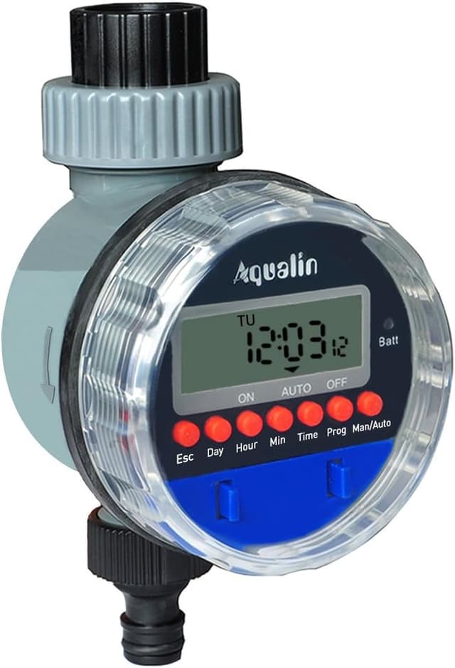 Detalle de Aqualin Electronic Water Timer Garden Irrigation Controller (Waterproof Watering Computer)