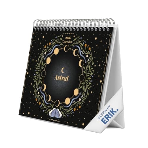 Detalle de Grupo Erik Calendario sobremesa 2026 Astral 19,5 x 16,5 cm 📅