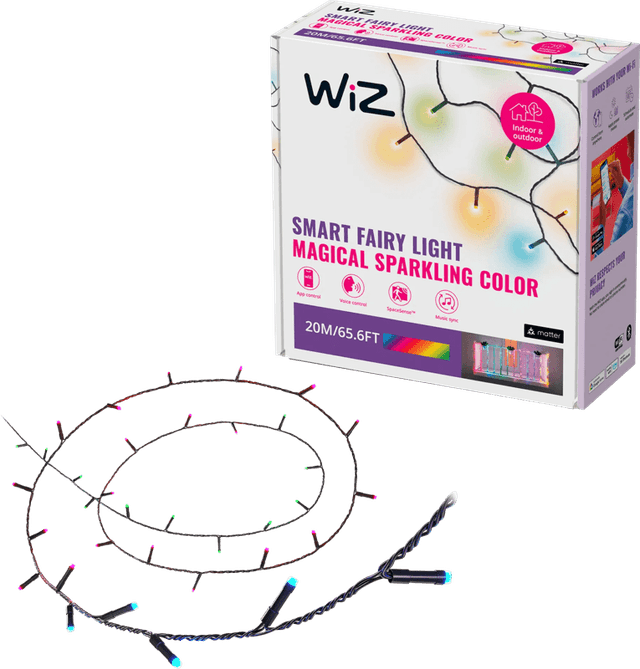 Detalle de WiZ Smart-Lichterkette 20 m 160 LED