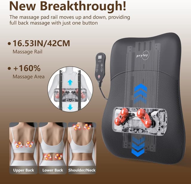 Detalle de Back Massager heat 4D kneading 0.75in