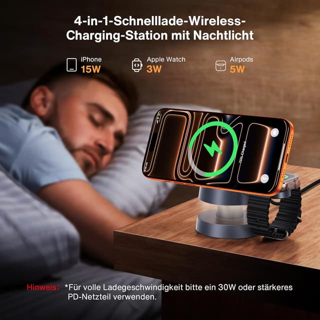 Detalle 2 de iVANKY Chargeur induction 4 en 1 33 W