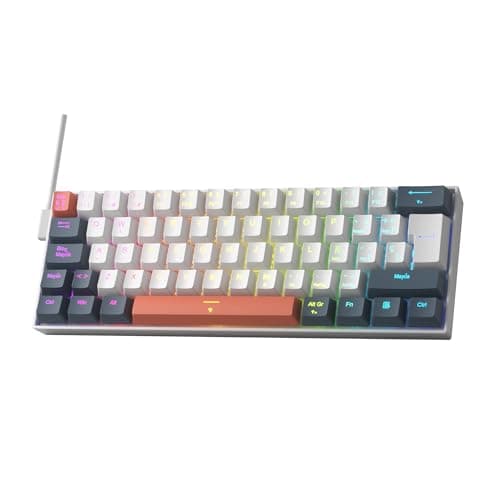 Detalle de Redragon K617 HE 60% con interruptores magnéticos y 8000Hz: teclado gaming mecánico QWERTY español