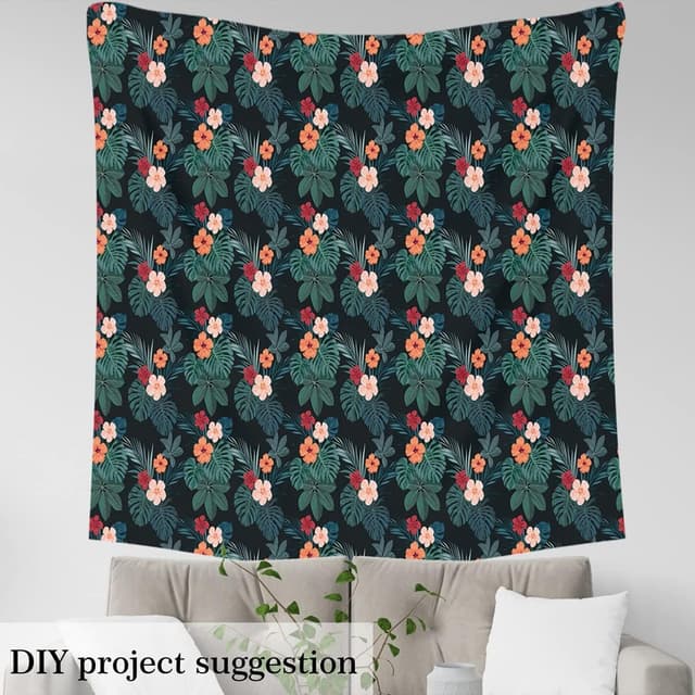 Thumbnail 2 de Tropical Floral Upholstery Fabric 3 yards