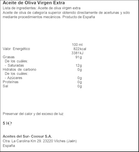 Thumbnail 1 de Guillén Aceite de Oliva Virgen Extra garrafa 5 L 🥫