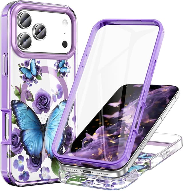 Detalle de STERKER Designed for iPhone 17 Pro Max Case (6.9 in) with Built-in Screen Protector and Magnetic Compatibility