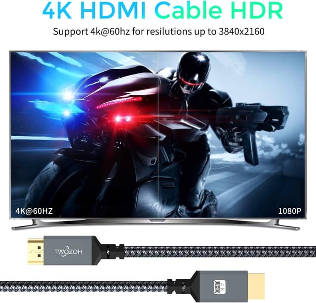 Thumbnail 3 de Twozoh Cable HDMI 4K 10M