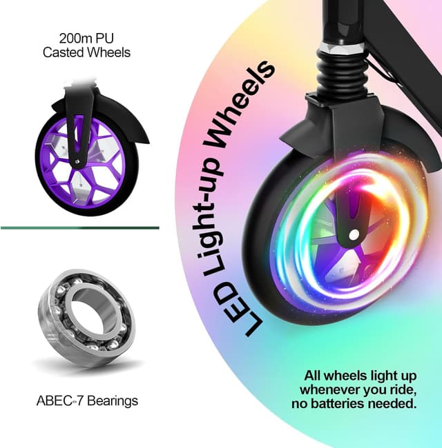 Thumbnail 1 de MEE GOO Foldable Kick Scooter 8" Wheels