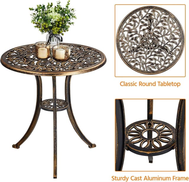 Thumbnail 6 de Yaheetech conjunto 3 piezas aluminio bronce