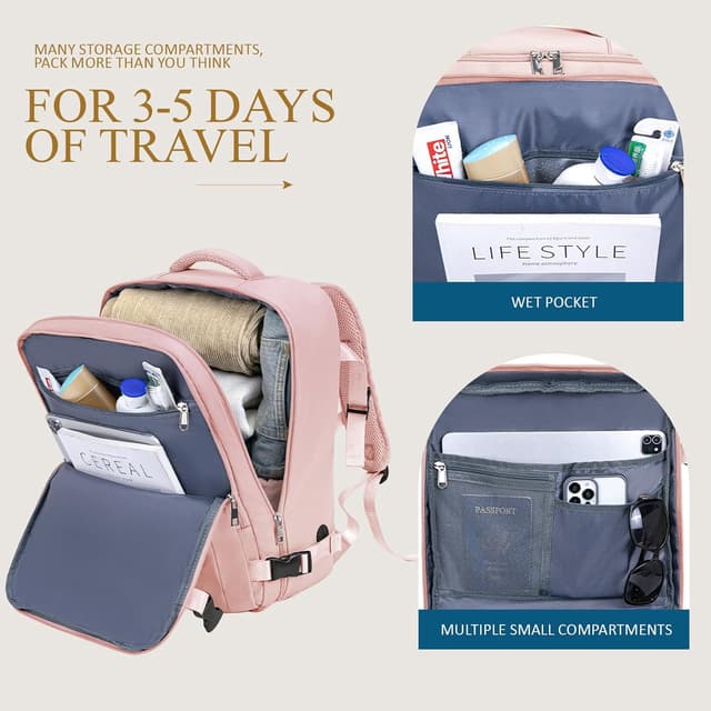 Detalle de Lossga Cabin Bag 45x36x20cm (30L) underseat cabin luggage for short-haul flights