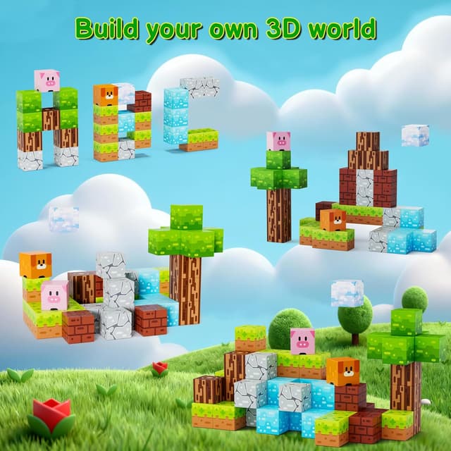 Thumbnail 6 de iLacven Magnetic Blocks 35PCS Travel Set