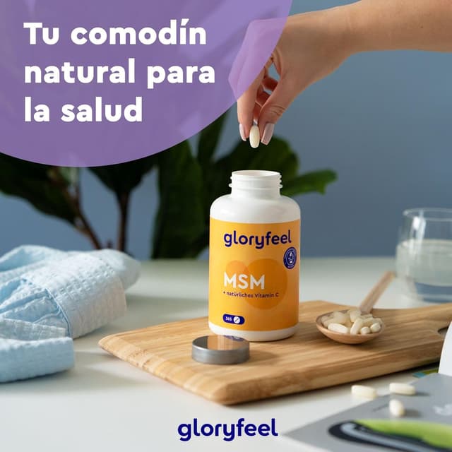 Thumbnail 7 de MSM 2000mg + Vitamina C Natural 🌿 - 365 Tabletas Saludables