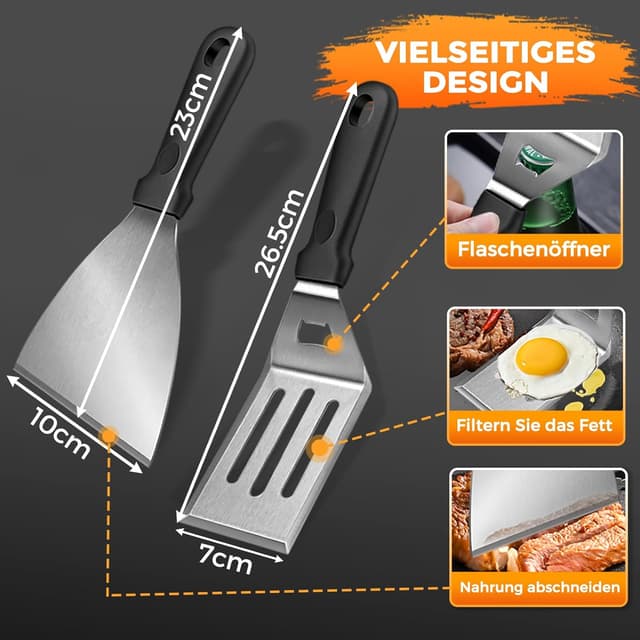 Detalle 2 de Grillplatte Plancha 4 mm Edelstahl 40 x 30 cm