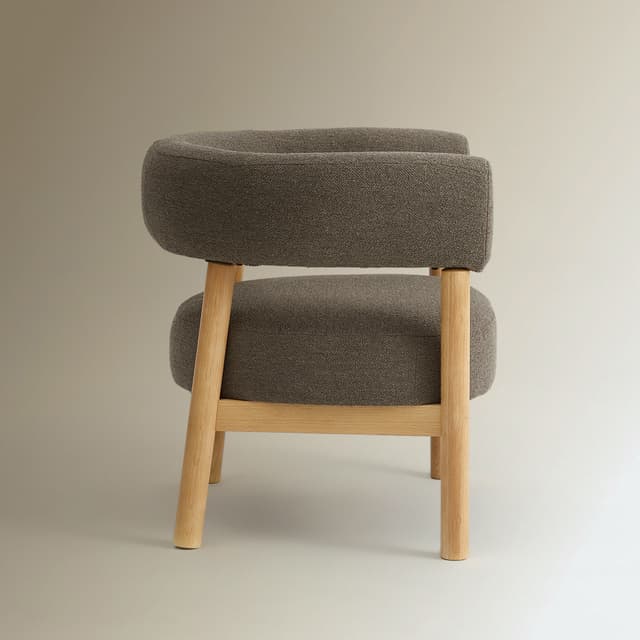 Detalle 2 de El Corte Inglés Room Butaca en tejido bouclé Nordic