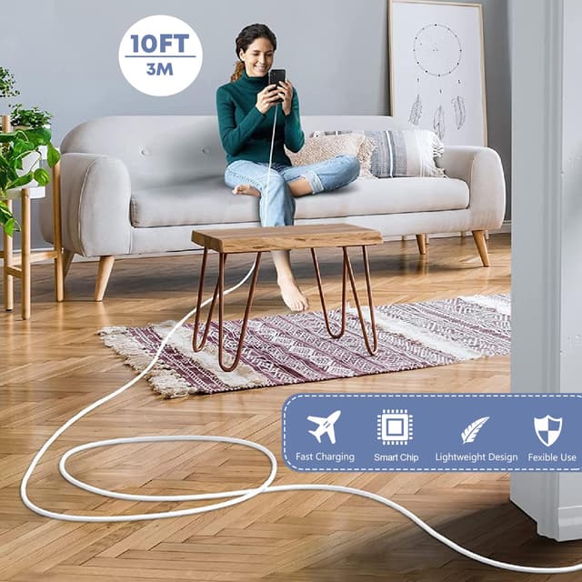 Detalle de Fast Charger iPhone 10 ft