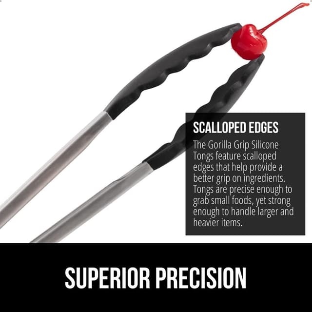 Detalle de GORILLA GRIP Kitchen Tongs 7" & 9