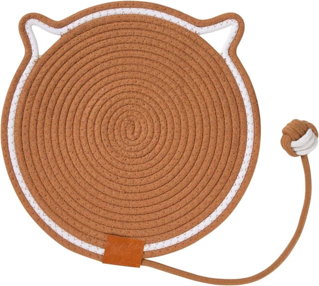 Imagen de Katzenkratzbrett mit Ball Khaki 36 cm en OfertitasTOP