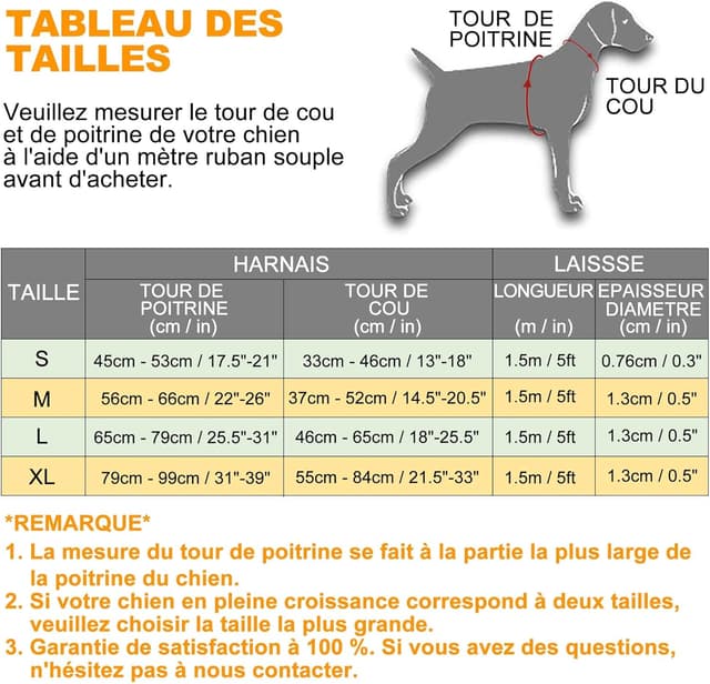 Detalle de haapaw Harnais anti-traction réglable pour chien (taille moyenne et grande) en tissu Oxford réfléchissant