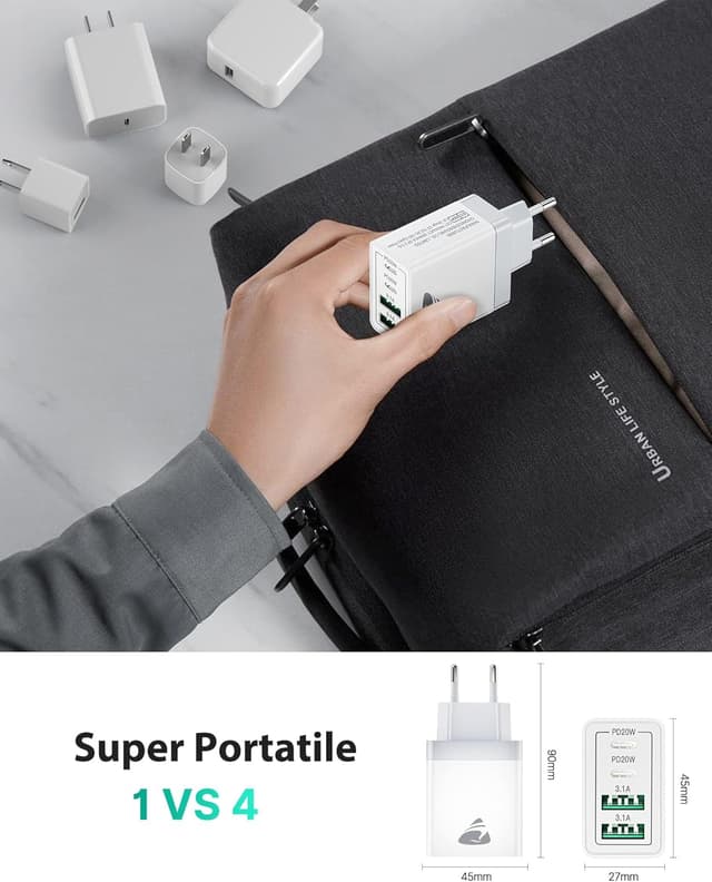 Thumbnail 6 de Caricatore USB C Rapido 40W 4 Porte